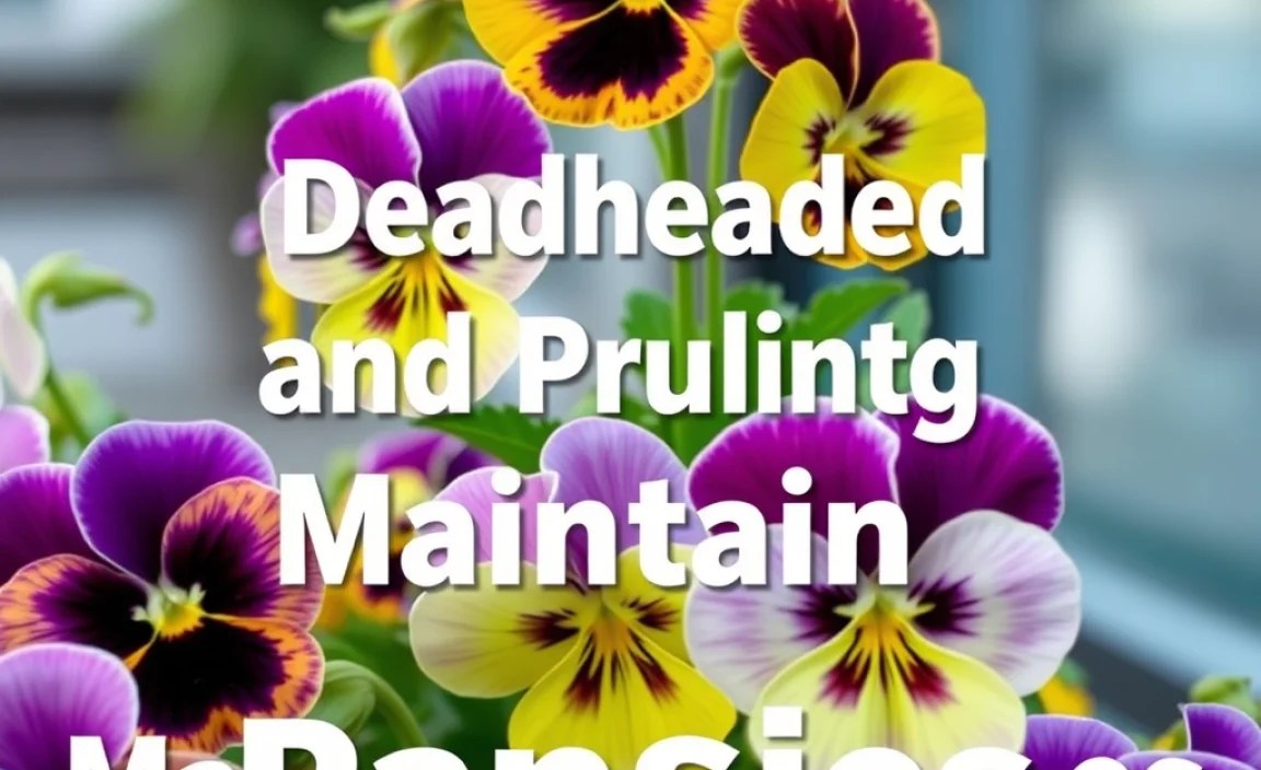 Deadheading and Pruning: Maintain Pansies