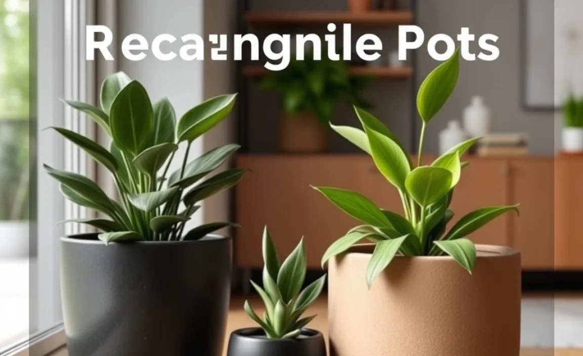 Decorating with Rectangular Indoor Pots Plants