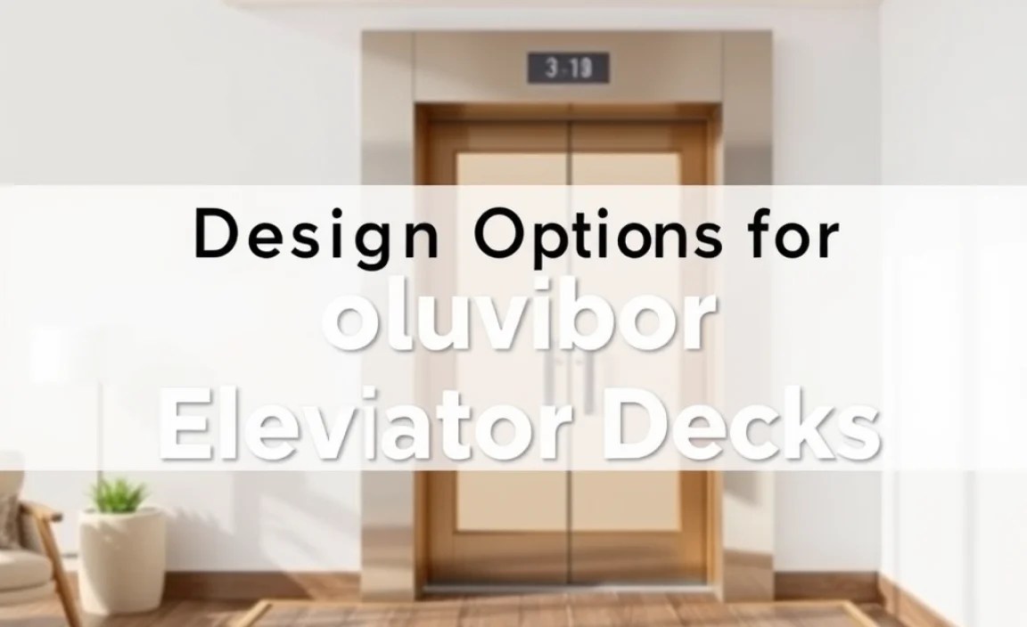 Design Options for Outdoor Elevator Decks