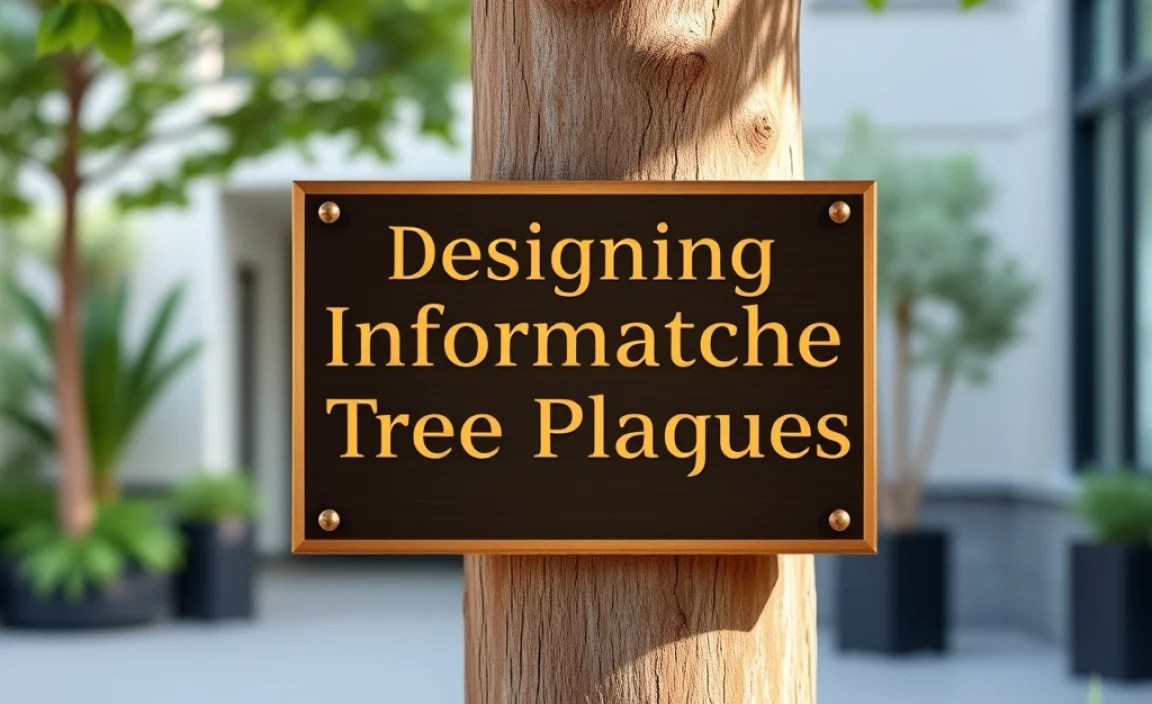 Designing Informative Tree Plaques