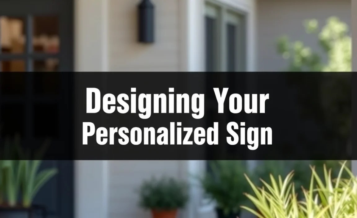 Designing Your Personalized Sign