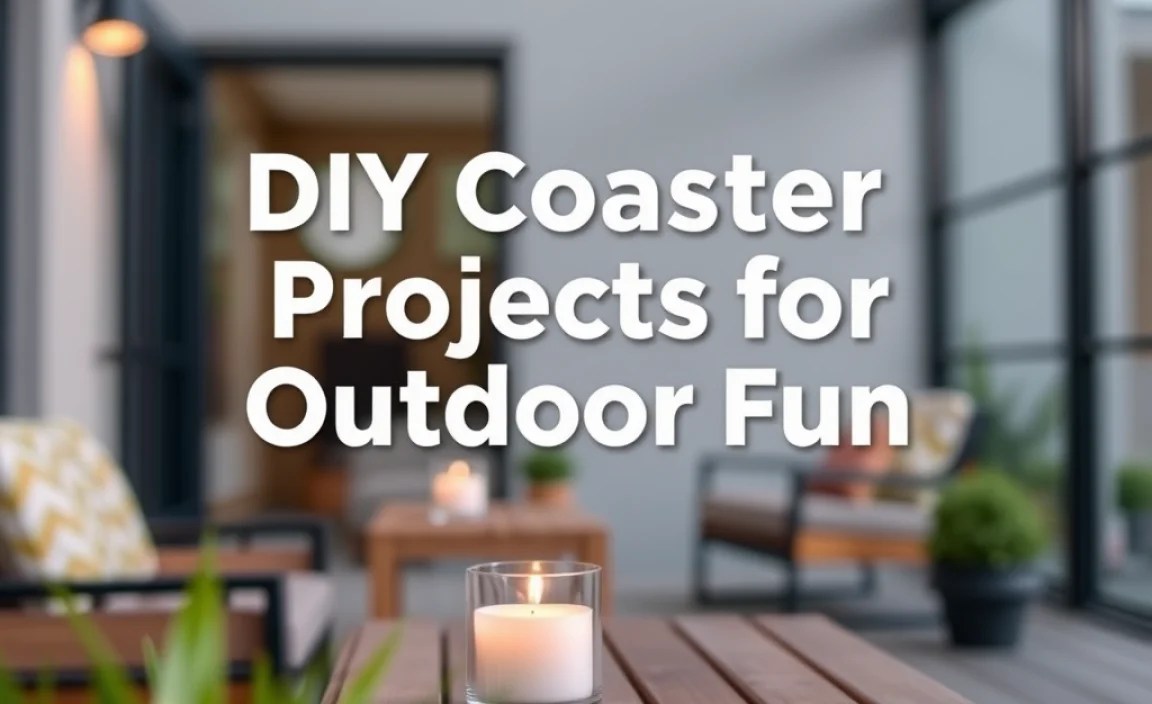 DIY Coaster Projects for Outdoor Fun