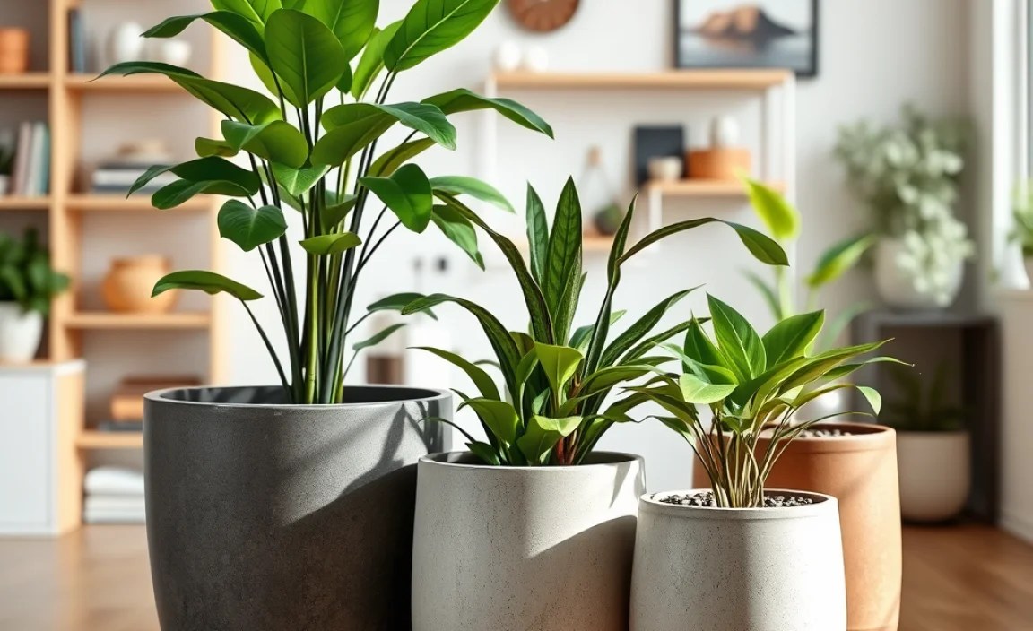 diy large planters indoors