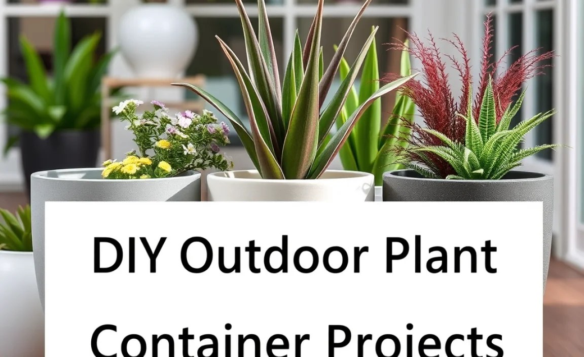 DIY Outdoor Plant Container Projects