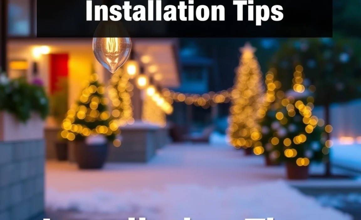 Easy Christmas Light Installation Tips