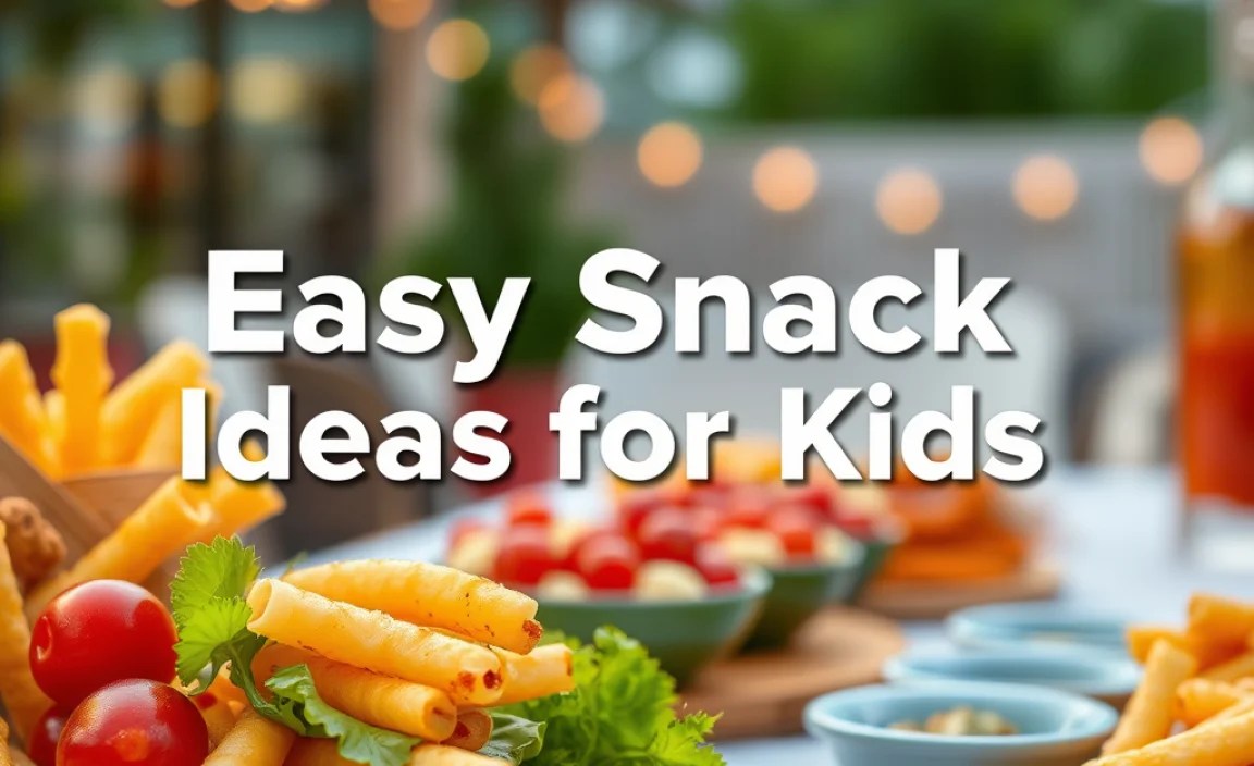 Easy Snack Ideas for Kids