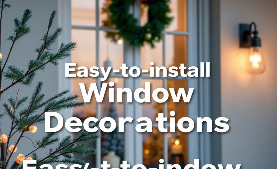 Easy-to-Install Window Decorations