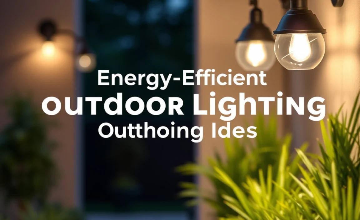 Energy-Efficient Outdoor Lighting Ideas