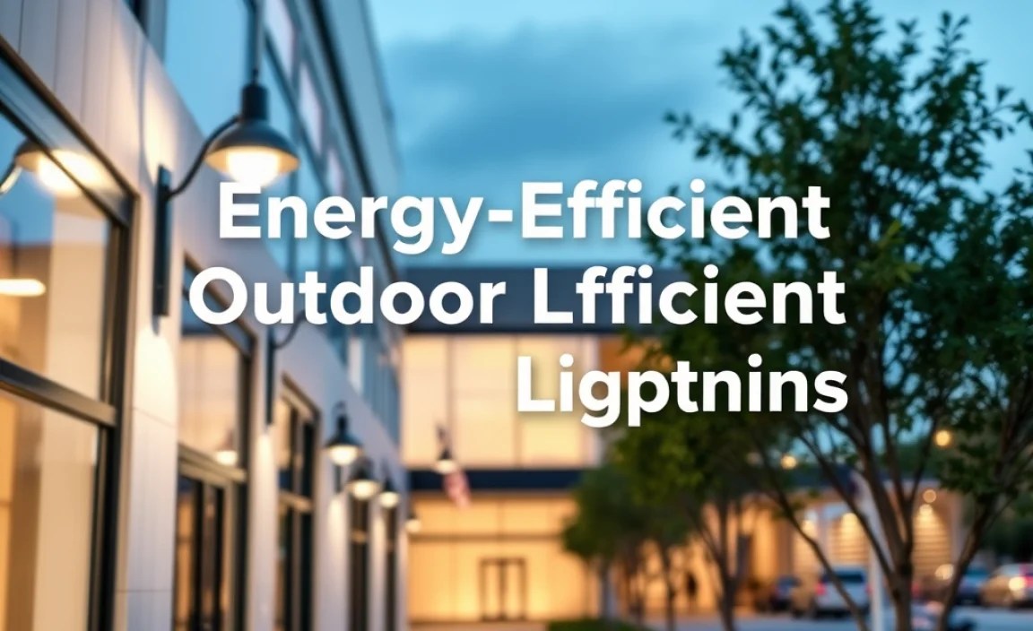 Energy-Efficient Outdoor Lighting Options