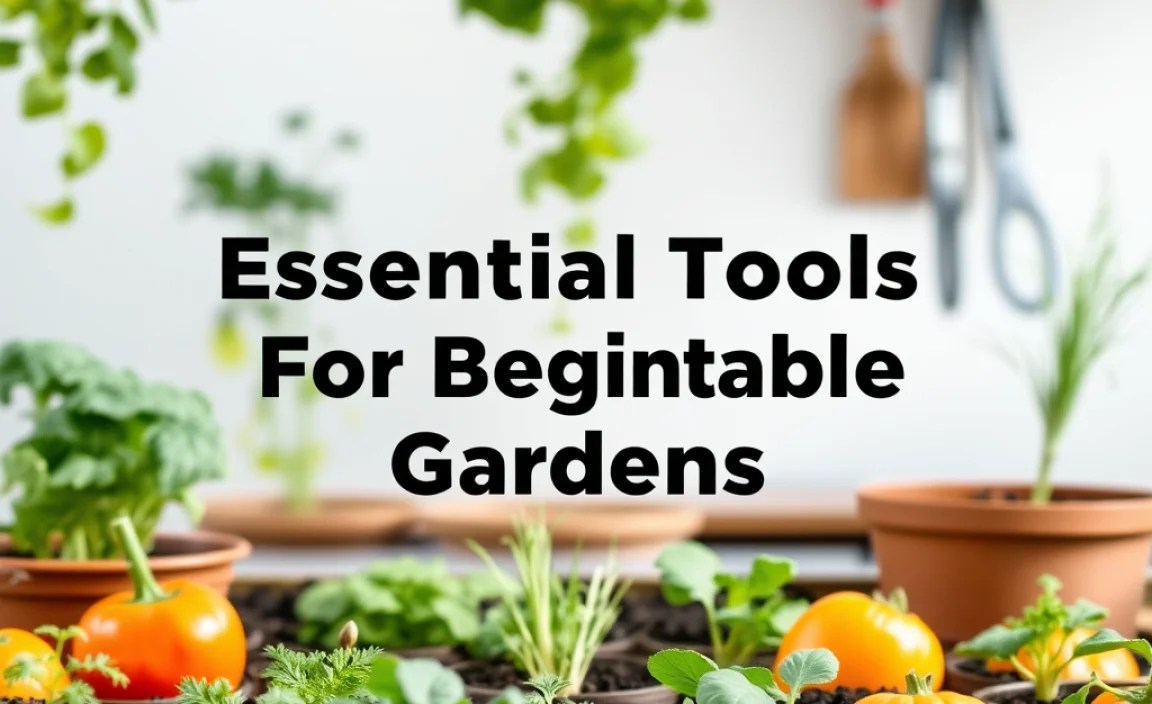 Essential Tools For Beginner Vegetable Gardens