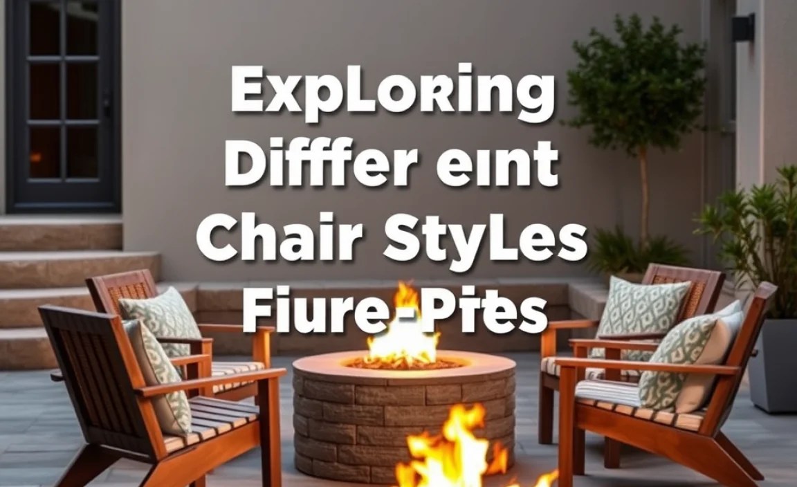 Exploring Different Chair Styles for Fire Pits