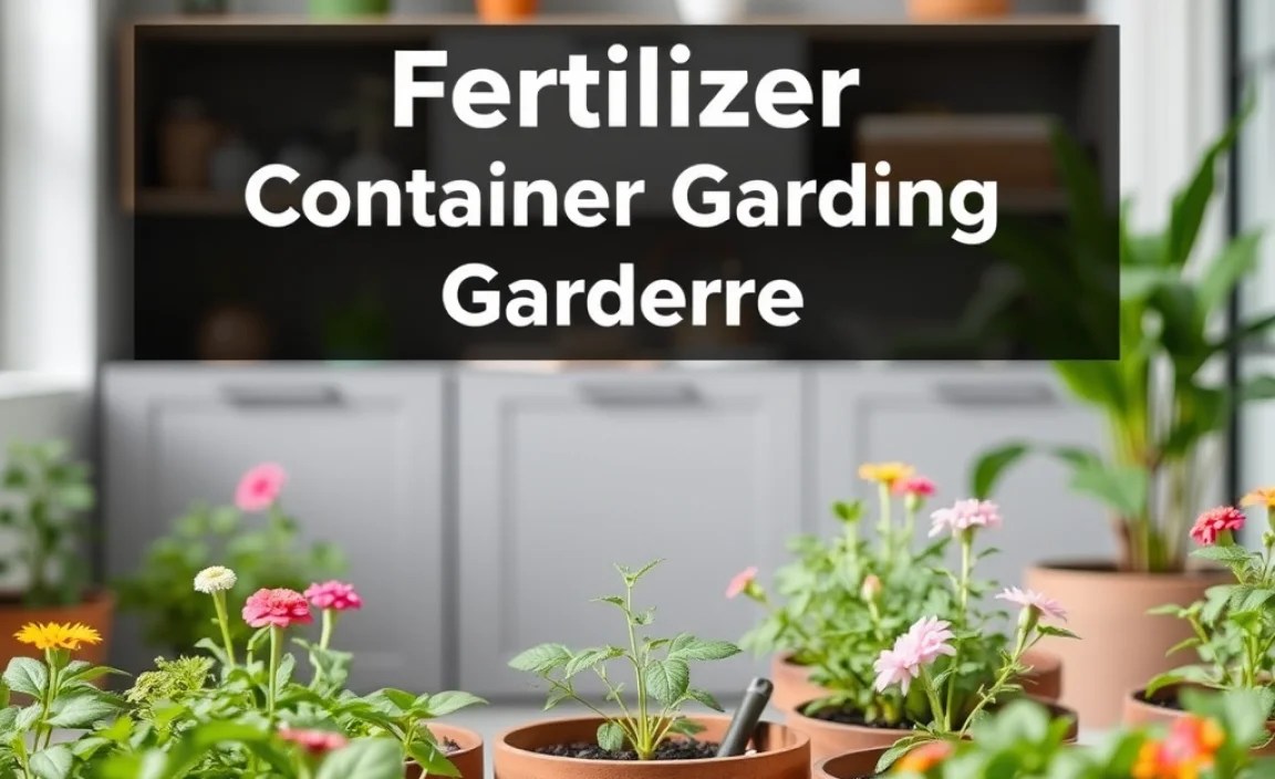 fertilizer for container gardening