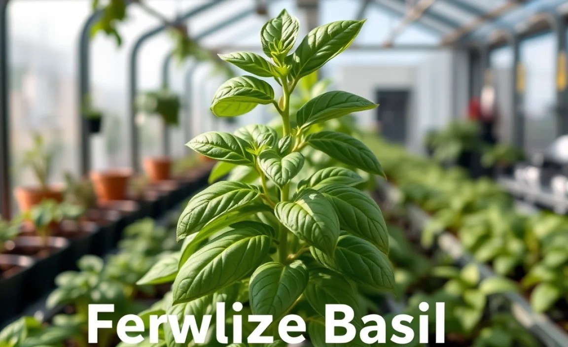 Fertilizing Basil in a Greenhouse Setting