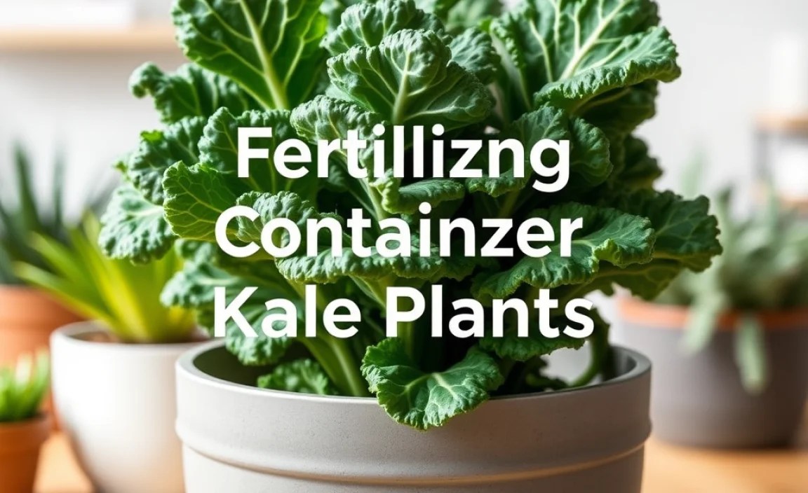 Fertilizing Container Kale Plants