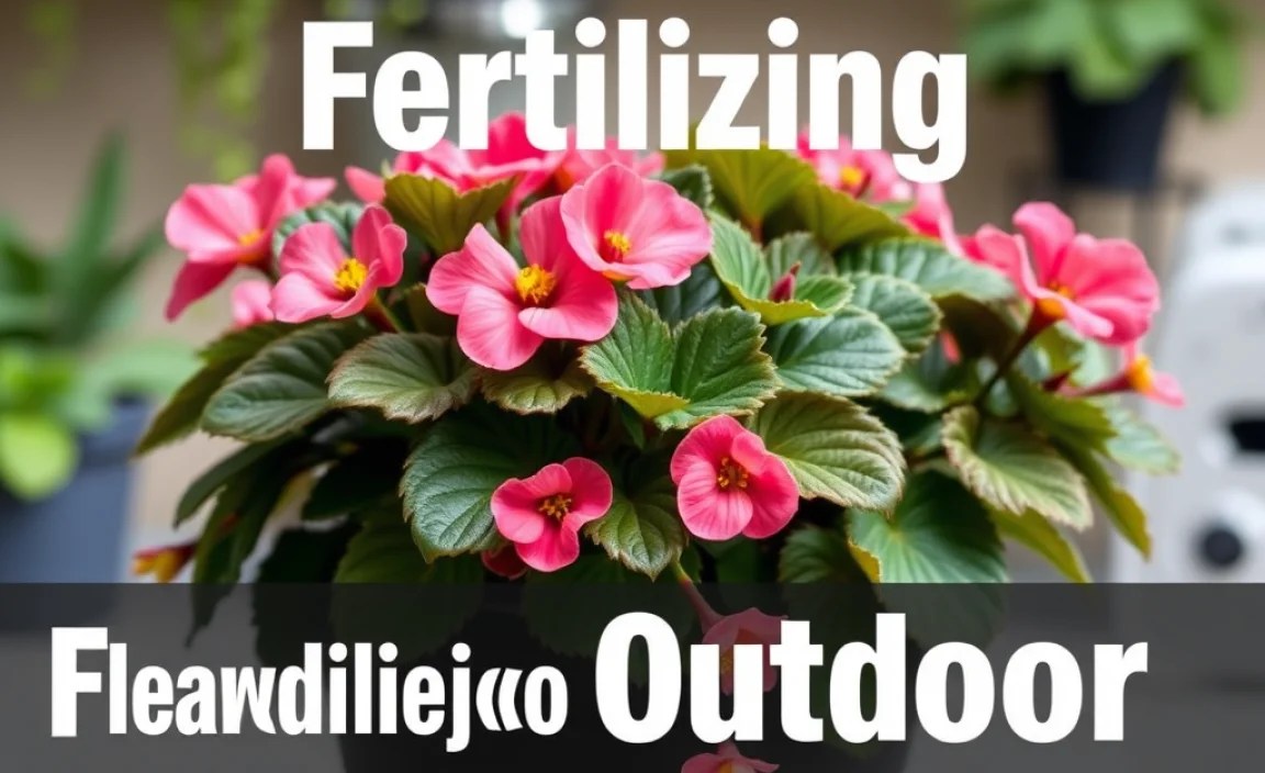 Fertilizing Outdoor Begonias