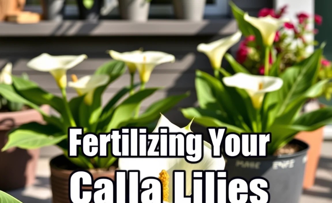 Fertilizing Your Calla Lilies