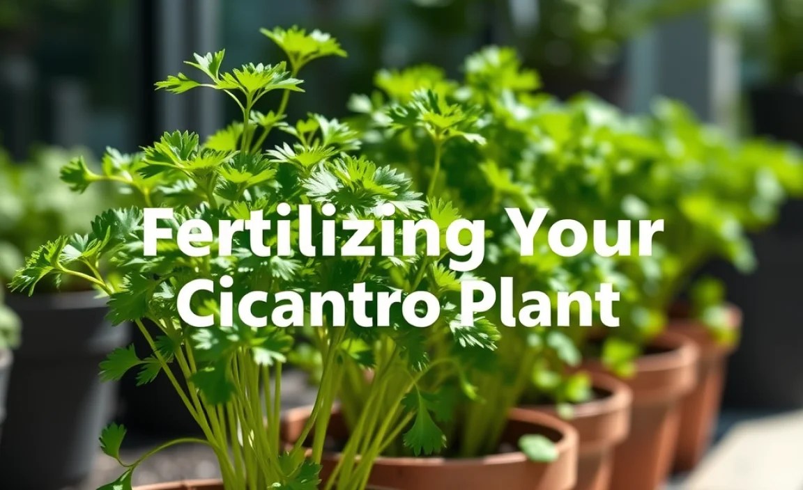 Fertilizing Your Cilantro Plant