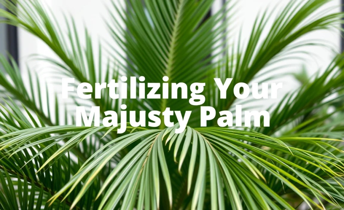 Fertilizing Your Majesty Palm