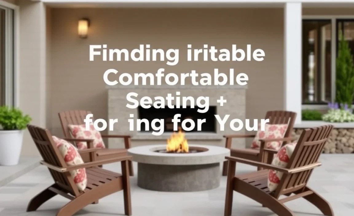 Finding Comfortable Seating for Your Fire Pit Area