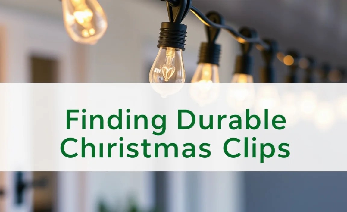 Finding Durable Christmas Light Clips