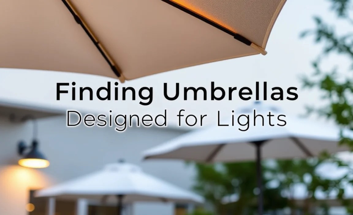 Finding Umbrellas Designed for Lights