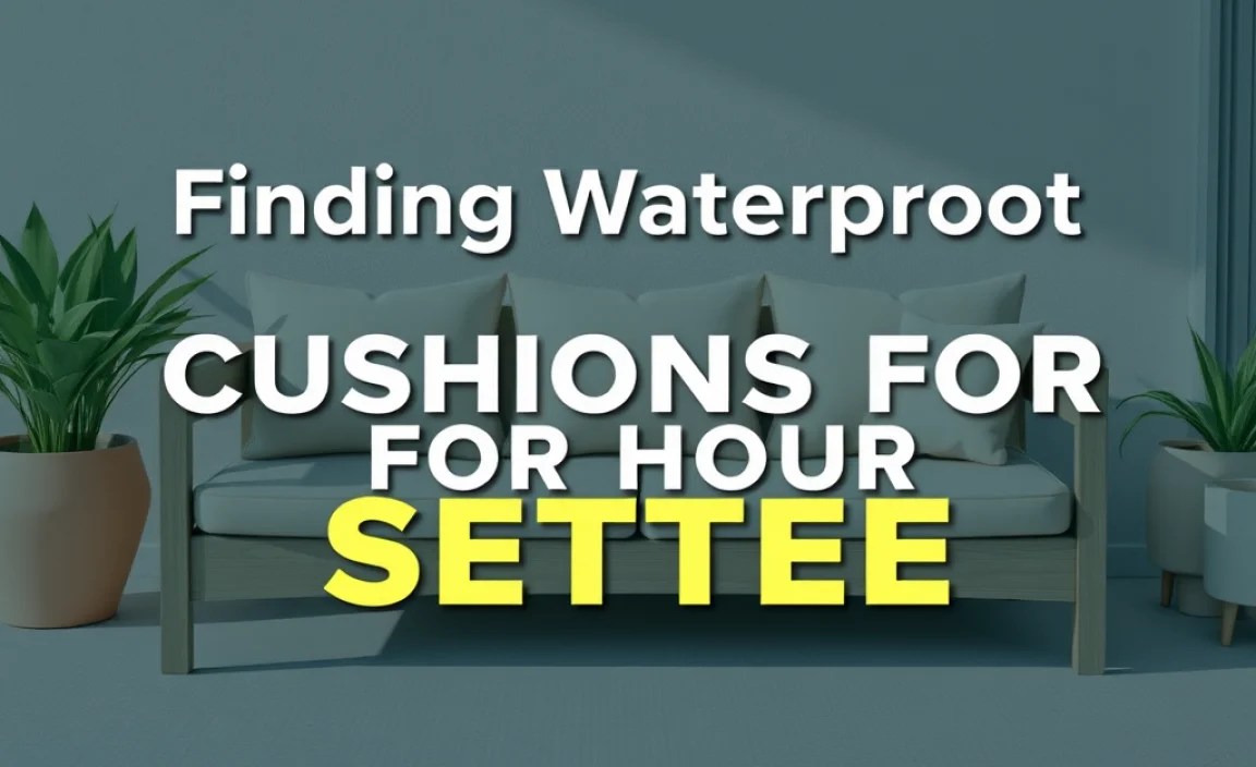 Finding Waterproof Cushions for Your Settee