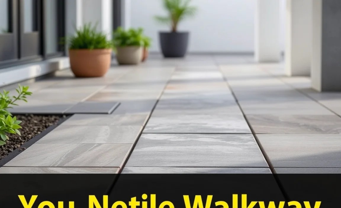 Grouting Your New Tile Walkway