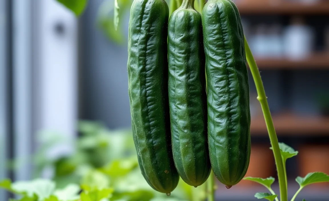 grow cucumbers vertically