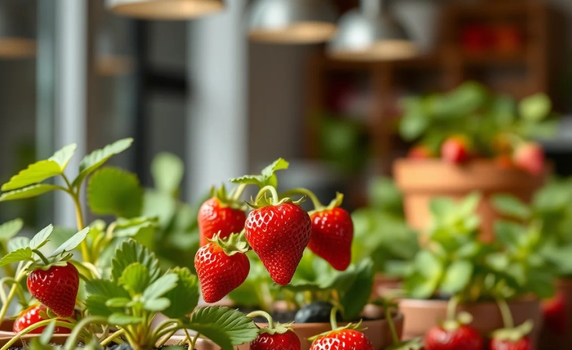 grow strawberries pots