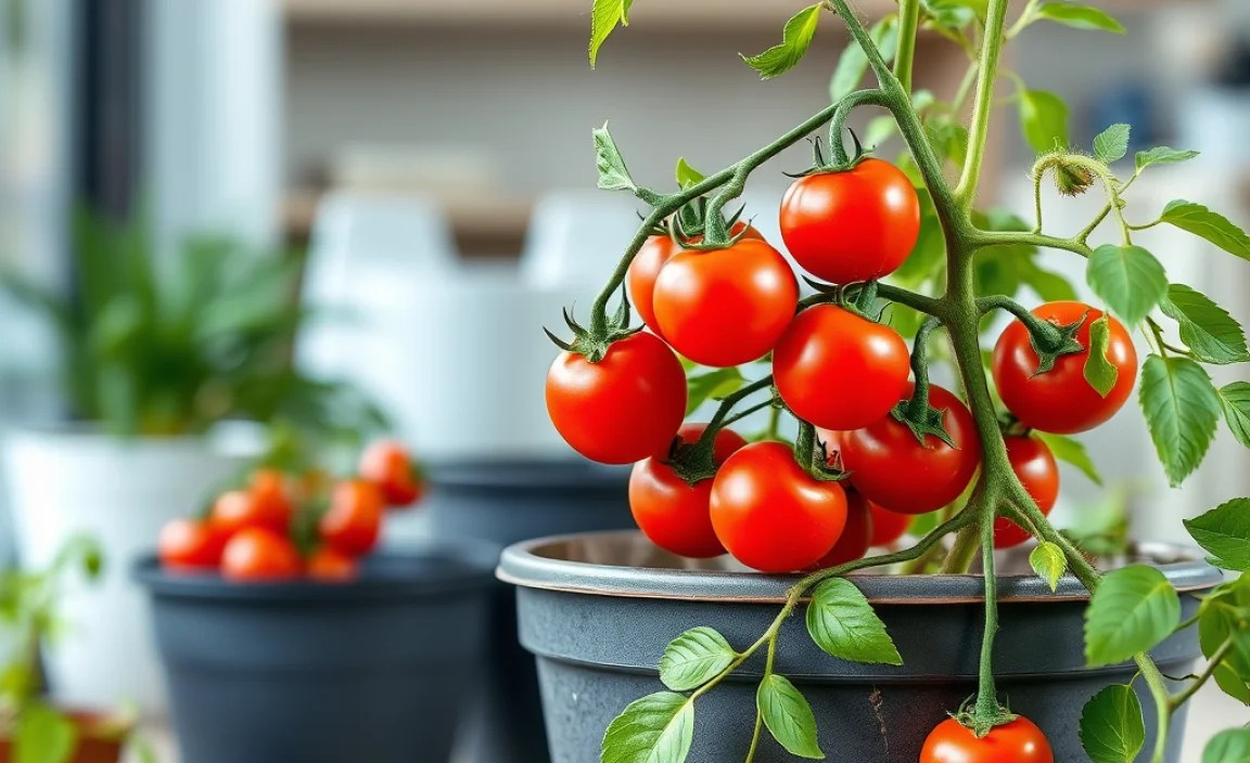 growing cherry tomatoes in pots