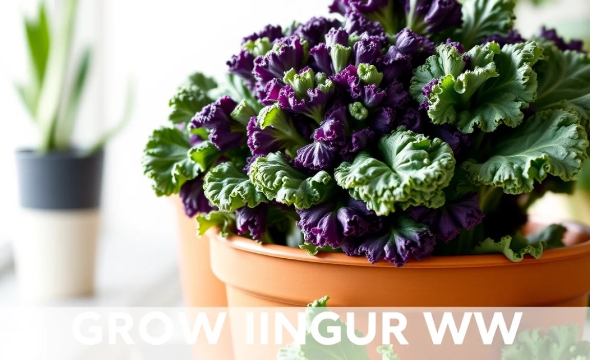 growing kale in containers
