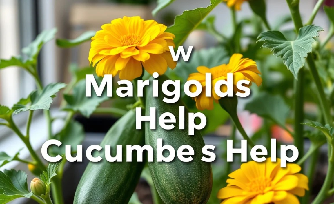 How Marigolds Help Cucumbers Grow