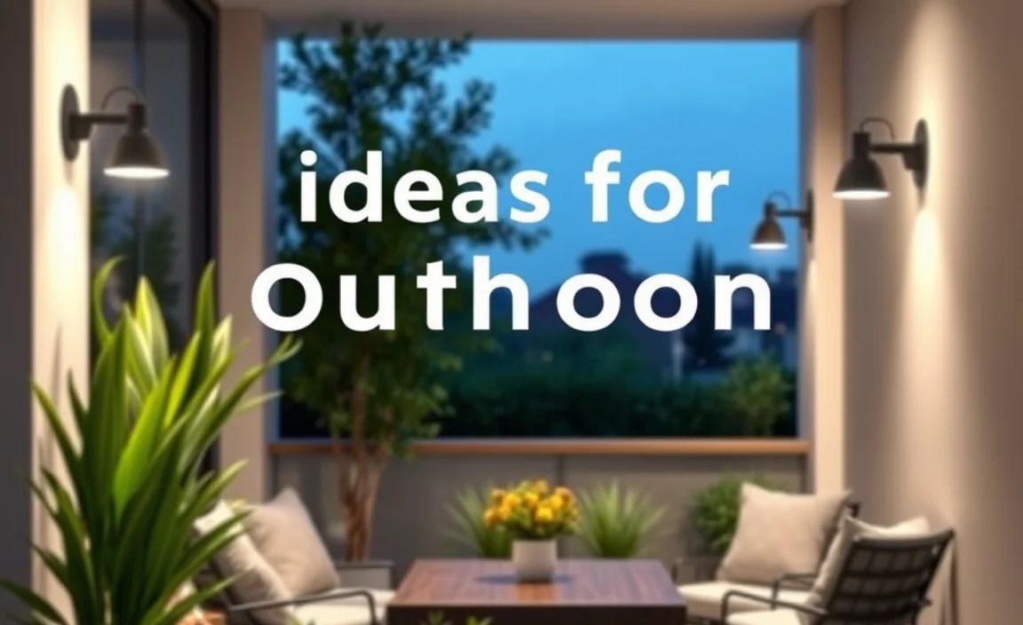 ideas for outdoor lighting