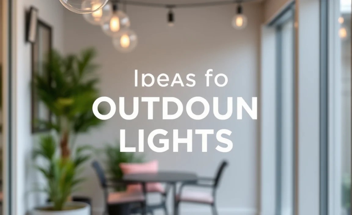 ideas for outdoor lights
