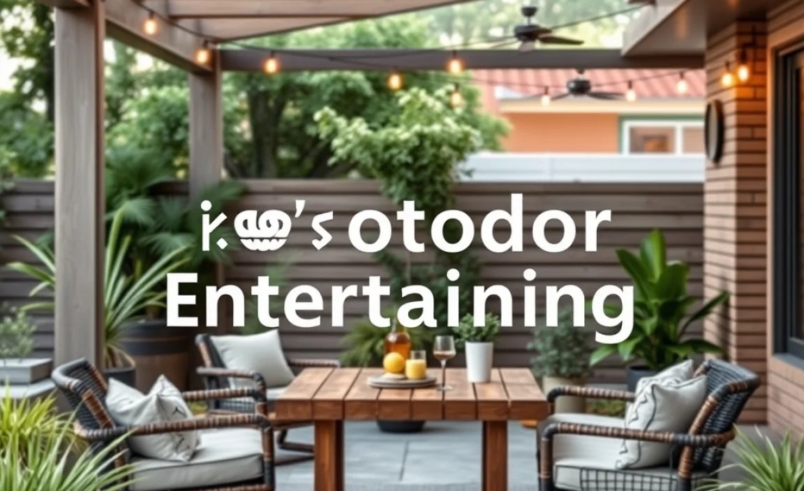 ideas outdoor entertaining