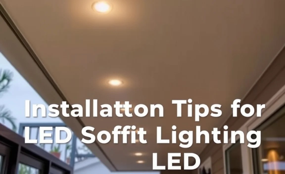 Installation Tips for Led Soffit Lighting