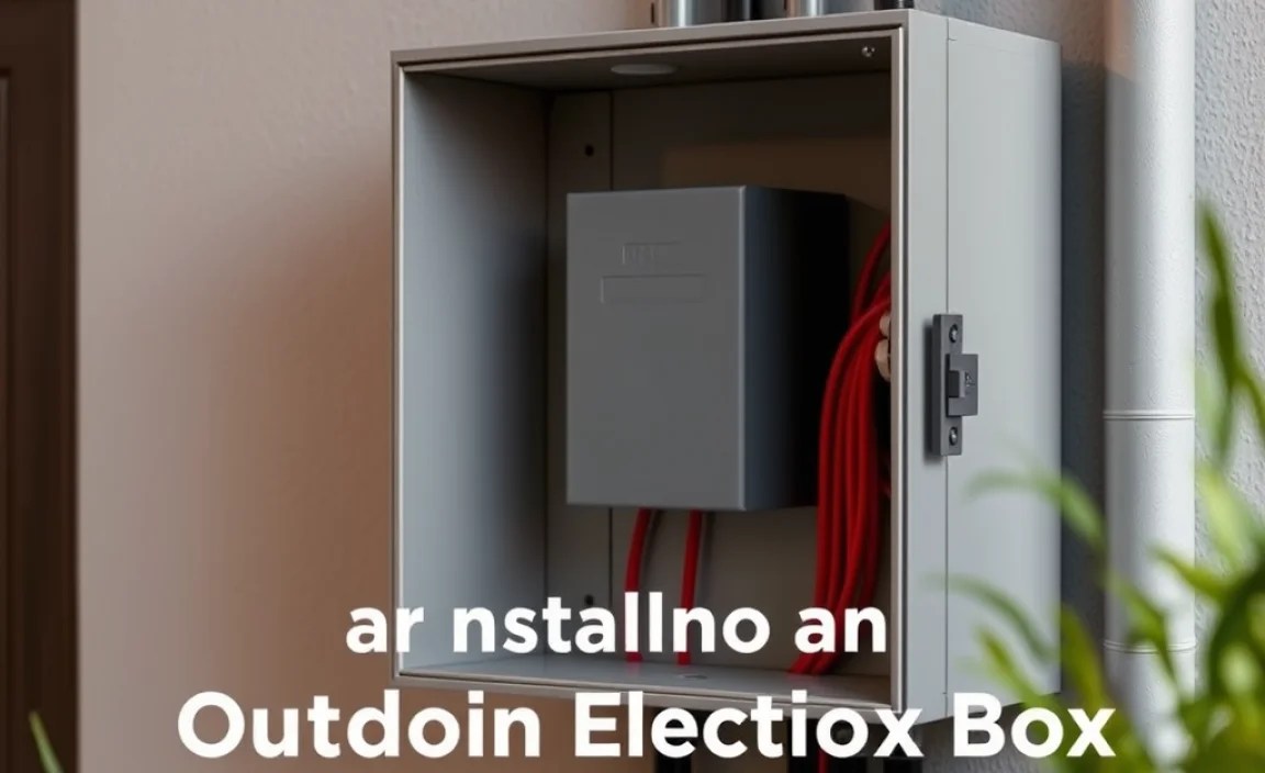 Installing an Outdoor Electrical Box Safely