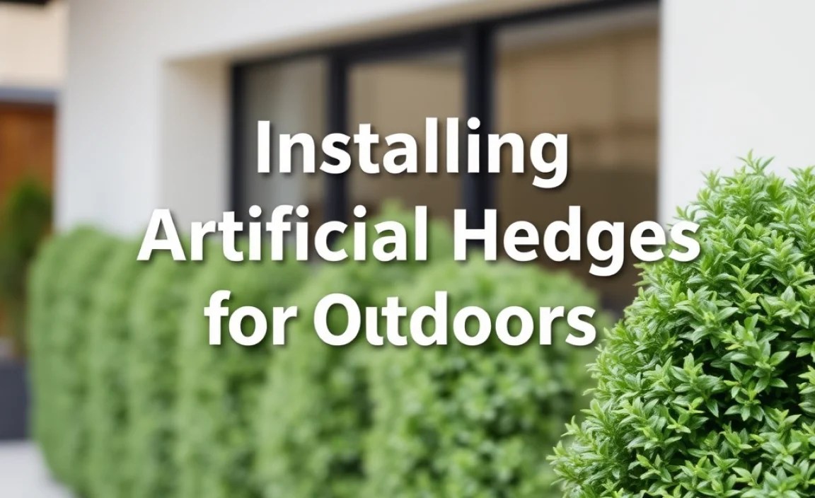 Installing Artificial Hedges for Outdoors
