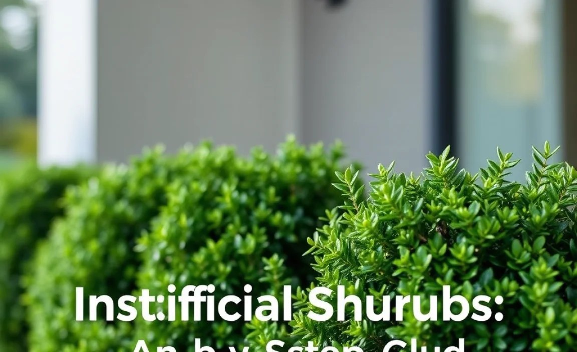 Installing Artificial Shrubs: A Step-by-Step Guide