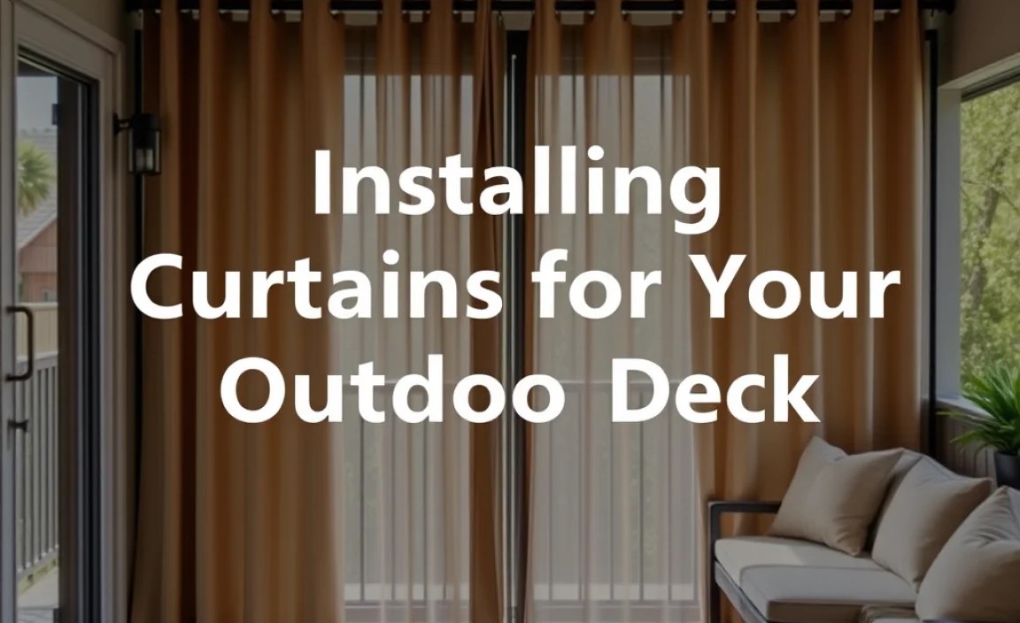 Installing Curtains for Your Outdoor Deck