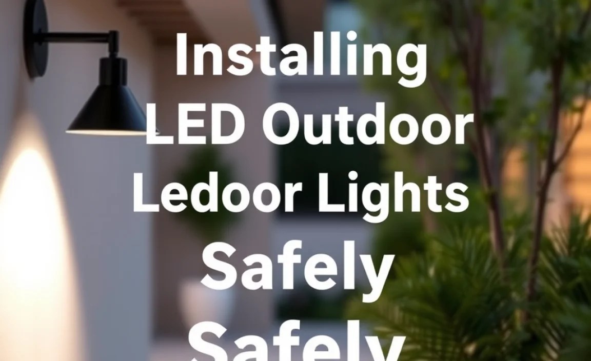 Installing Led Outdoor Lights Safely