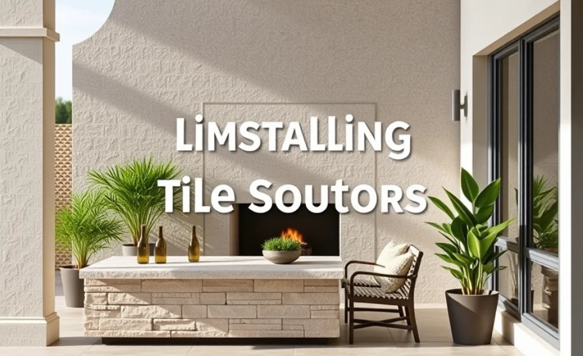 Installing Limestone Tiles Outdoors