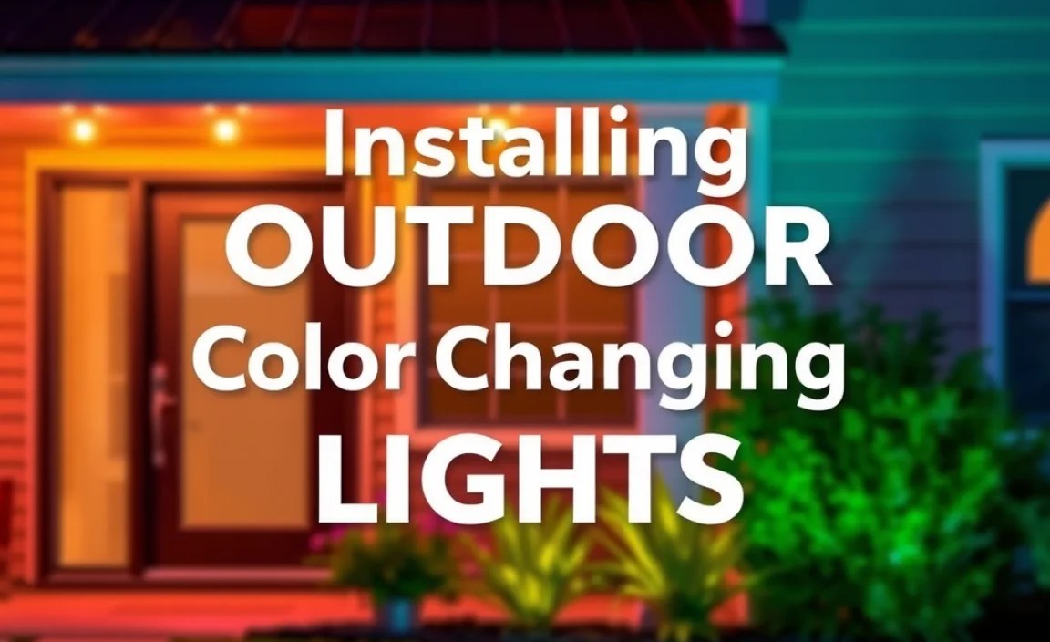 Installing Outdoor Color Changing Lights
