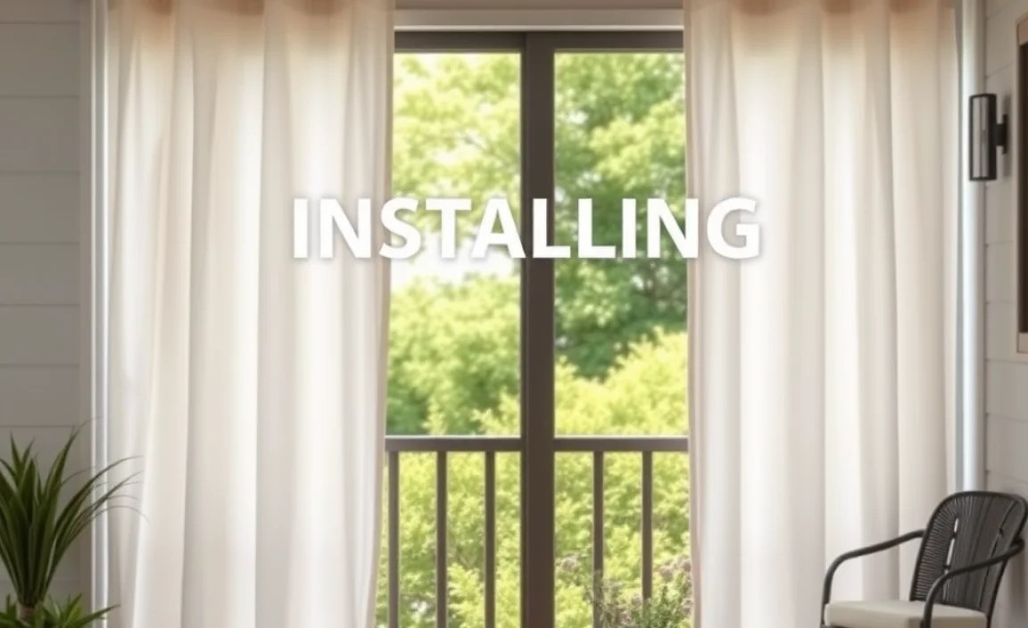 Installing Outdoor Curtains