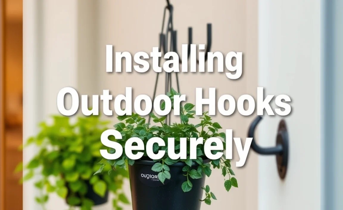 Installing Outdoor Hooks Securely