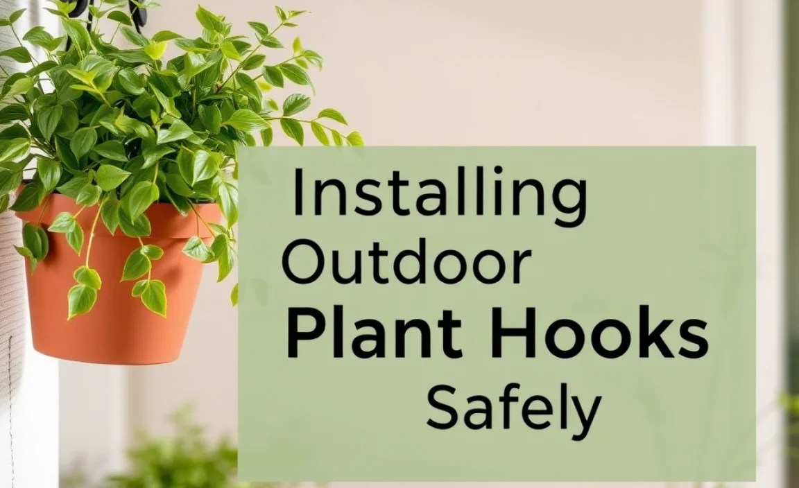 Installing Outdoor Plant Hooks Safely