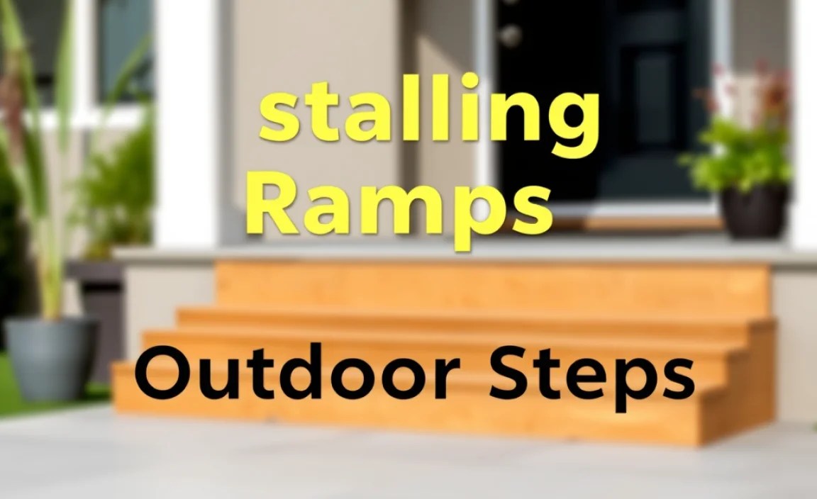 Installing Ramps for Outdoor Steps