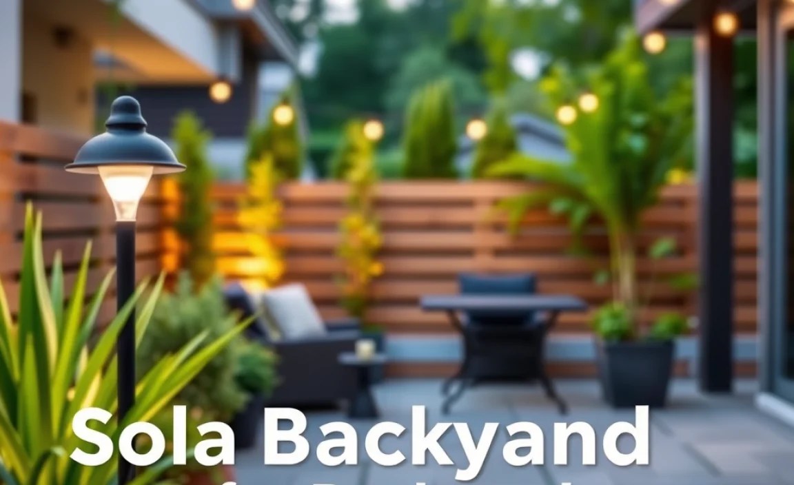 Installing Solar Lights for Backyard Ambiance