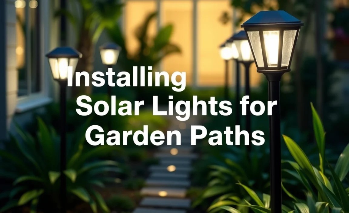 Installing Solar Lights for Garden Paths