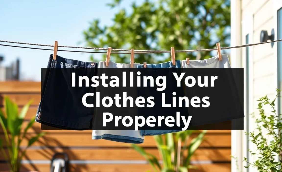 Installing Your Clothes Lines Properly